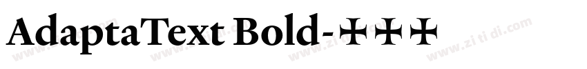 AdaptaText Bold字体转换